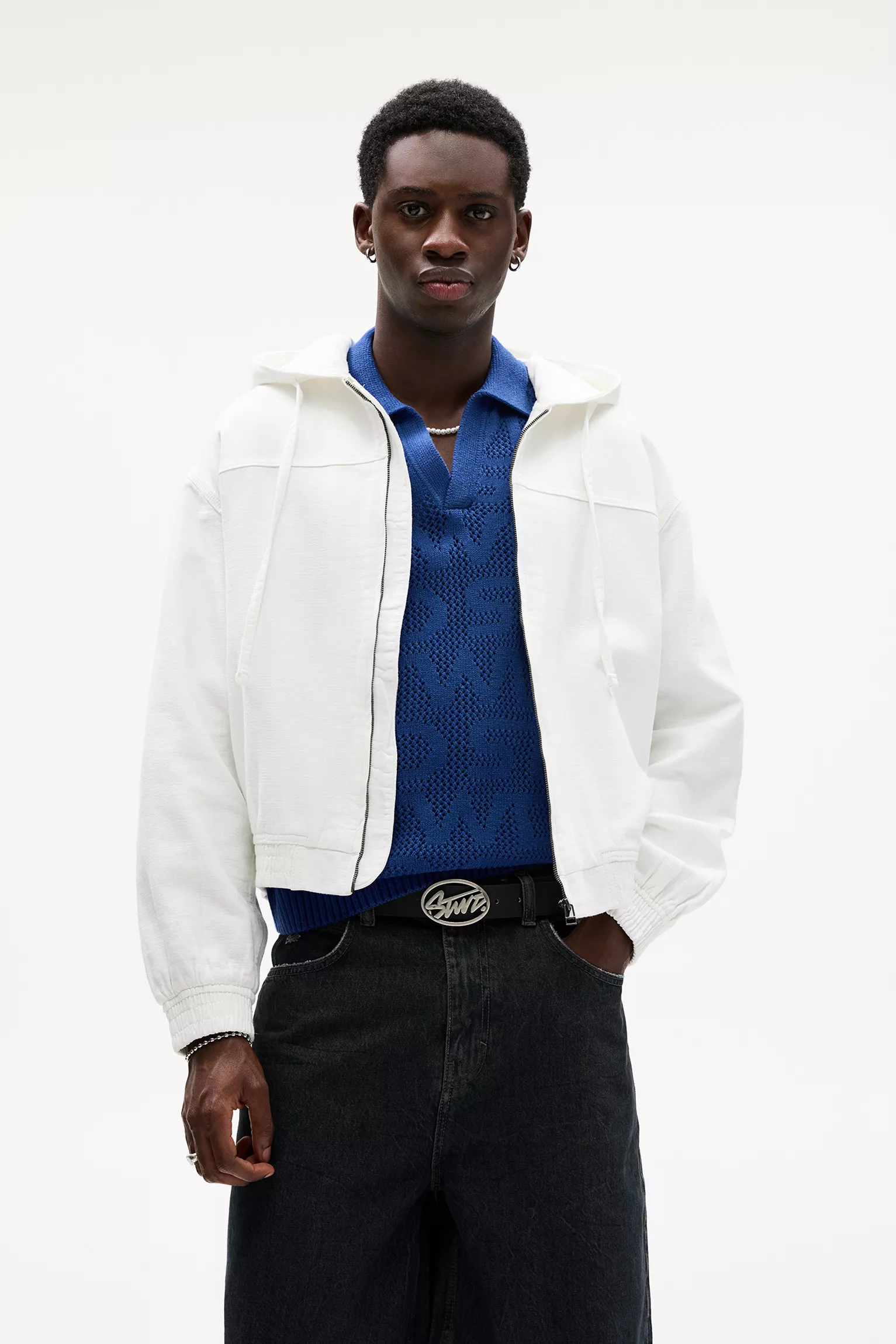 STWD hooded cotton jacket